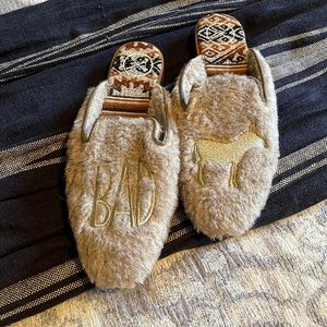 Inkkas Shearling Mules | Grey Bad Ass sheep shearing mules - NWOT